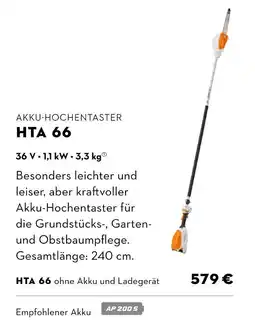 STIHL Stihl akku-hochentaster hta 66 Angebot