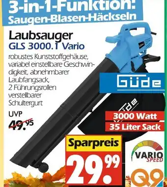 Wreesmann Güde laubsauger gls 3000.1 vario Angebot