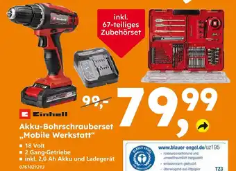 Globus Baumarkt Einhell akku-bohrschrauberset „mobile werkstatt“ Angebot