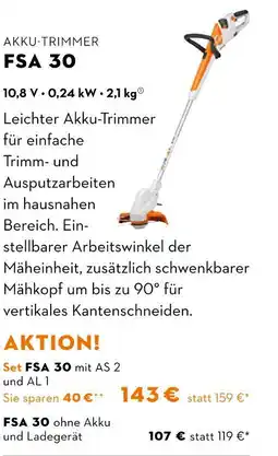 STIHL Stihl akku-trimmer fsa 30 Angebot