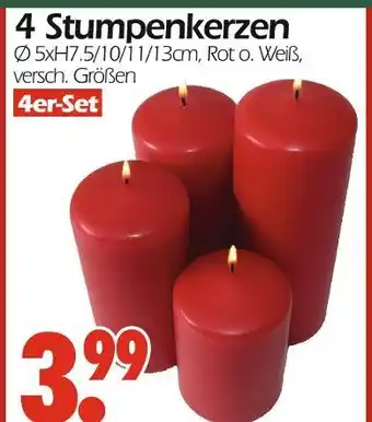Wreesmann Stumpenkerzen Angebot