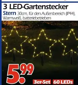 Wreesmann 3 led-gartenstecker stern Angebot