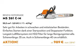 STIHL Stihl benzin-motorsäge Angebot