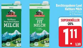 Edeka Berchtesgadener Land Haltbare Milch Angebot