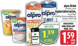 Edeka alpro Drink oder Joghurtalternative Angebot