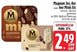 Edeka Magnum 3er, 4er oder 6er Minis Eis Angebot