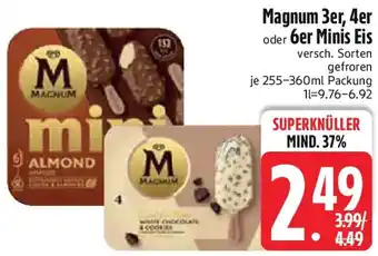 Edeka Magnum 3er, 4er oder 6er Minis Eis Angebot