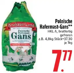 Edeka Polnische Hafermast-Gans Angebot