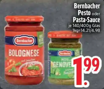 Edeka Bernbacher Pesto oder Pasta-Sauce Angebot