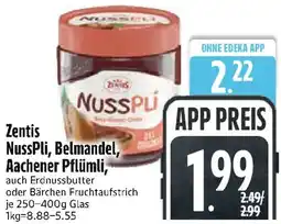 Edeka Zentis NussPli, Belmandel, Aachener Pflümli Angebot