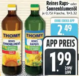 Edeka Reines Raps- oder Sonnenblumenöl Angebot