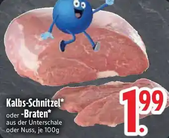 Edeka Kalbs-Schnitzel oder -Braten Angebot