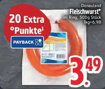 Edeka Donauland Fleischwurst Angebot