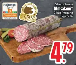 Edeka Strohschwein Almsalami Angebot