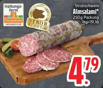 Edeka Strohschwein Almsalami Angebot