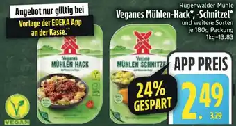 Edeka Rügenwalder Mühle Veganes Mühlen-Hack, -Schnitzel Angebot