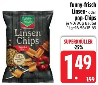 Edeka funny-frisch Linsen- oder pop-Chips Angebot