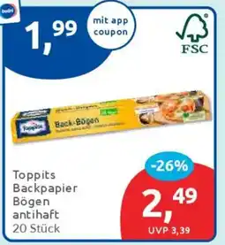 Budni Toppits Backpapier Bögen antihaft Angebot