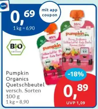 Budni Pumpkin Organics Quetschbeutel Angebot