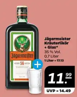 NETTO Jägermeister Kräuterlikör + Glas Angebot