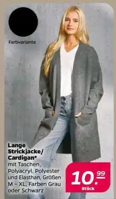 NETTO Lange Strickjacke/Cardigan Angebot