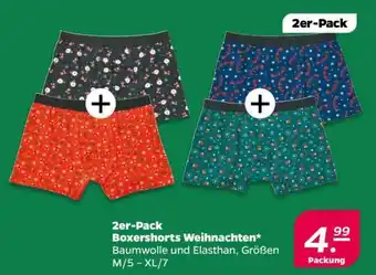 NETTO 2er-Pack Boxershorts Weihnachten Angebot
