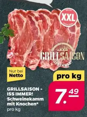 NETTO Schweinekamm mit Knochen Angebot