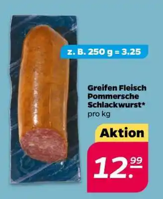 NETTO Greifen Fleisch Pommersche Schlackwurst Angebot