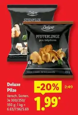 Lidl Deluxe Pilze Angebot