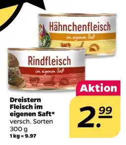 NETTO Dreistern Fleisch im eigenen Saft Angebot