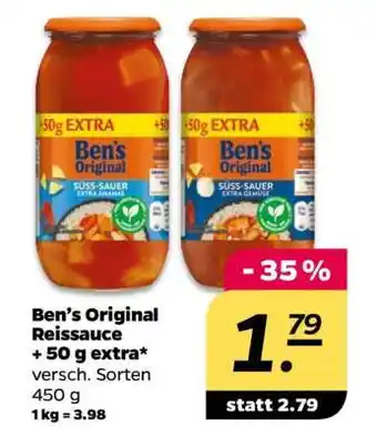 NETTO Ben’s Original Reissauce + 50 g extra Angebot