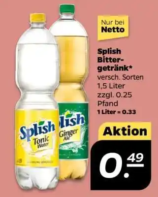 NETTO Splish Bittergetränk Angebot