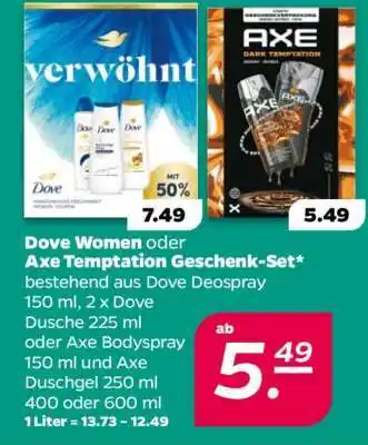 NETTO Dove Women oder Axe Temptation Geschenk-Set Angebot