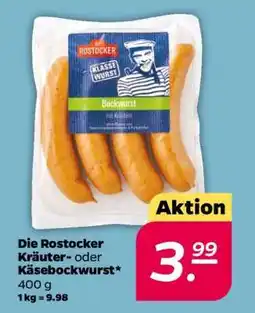 NETTO Die Rostocker Kräuter- oder Käsebockwurst Angebot