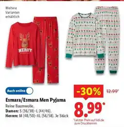 Lidl Esmara/Esmara Men Pyjama Angebot