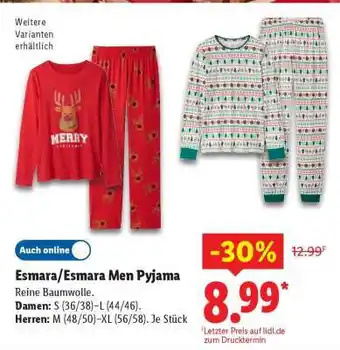 Lidl Esmara/Esmara Men Pyjama Angebot