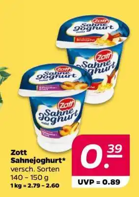 NETTO ZOTT Sahnejoghurt Angebot