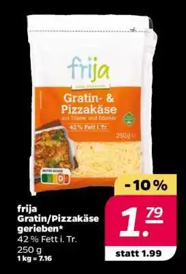 NETTO frija Gratin- & Pizzakäse gerieben Angebot