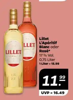 NETTO Lillet L’Apéritif Blanc oder Rosé Angebot