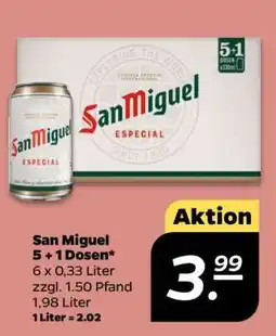 NETTO San Miguel 5 + 1 Dosen Angebot