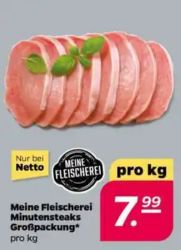 NETTO Meine Fleischerei Minutensteaks Großpackung Angebot