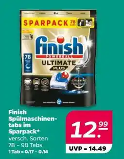 NETTO finish Spülmaschinen-Tabs im Sparpack Angebot