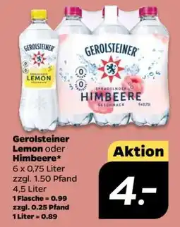 NETTO Gerolsteiner Lemon oder Himbeere Angebot
