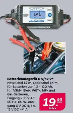 NETTO Batterieladegerät 6 V/12 V Angebot