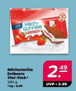 NETTO Milchschnitte Erdbeere 10er-Pack Angebot