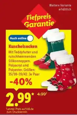 Lidl Kuschelsocken Angebot