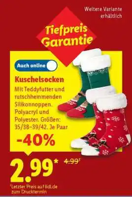 Lidl Kuschelsocken Angebot