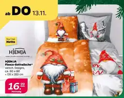 NETTO HJEMJA Fleece-Bettwäsche Angebot