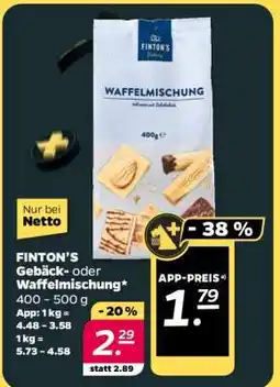 NETTO FINTON’S Gebäck- oder Waffelmischung Angebot