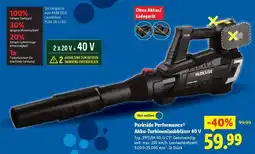 Lidl Parkside Performance Akku-Turbinenlaubbläser 40 V Angebot